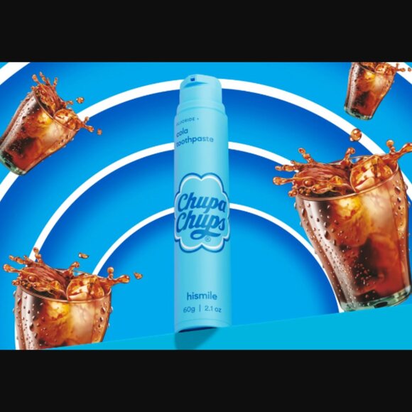 🔥3/$30 NEW & Sealed HiSmile Limited Edition Chupa Chups Cola Toothpaste Full Sz - Picture 2 of 4